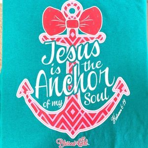 Blessed Girl Hebrews 6:19 T-Shirt sz XL